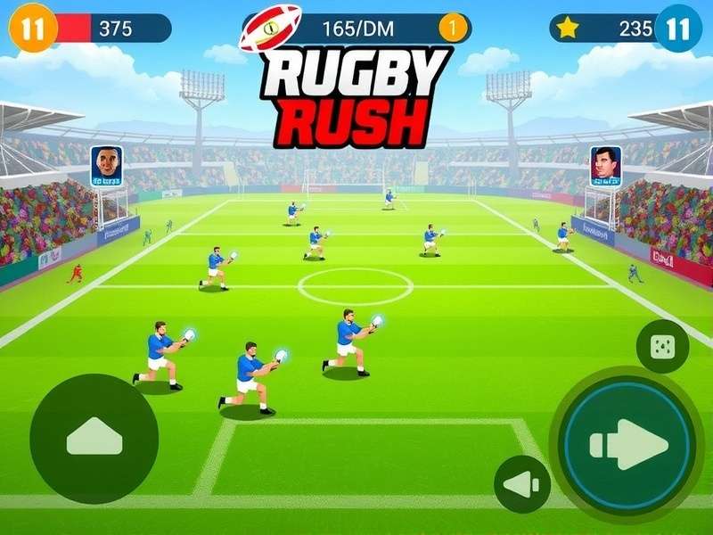 Rugby Rush India Game Screenshot